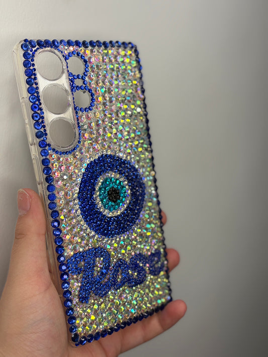Custom name phone case with name in full rhinestones.You can customise any model of the phone.